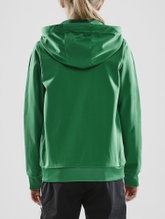 Craft Hoodie Fullzip Pro Control green/white Boys