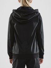 Craft Hoodie Fullzip Pro Control black/white Boys