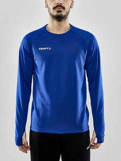 Craft Sport Long Sleeve Shirt Evolve Crew Neck - made of stretch material - cobalt blue Men