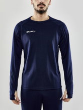 Craft Sport Long Sleeve Shirt Evolve Crew Neck - made of stretch material - navy blue Men