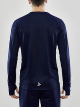 Craft Sport Long Sleeve Shirt Evolve Crew Neck - made of stretch material - navy blue Men