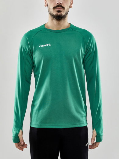 Craft Sport-Langarmshirt Evolve Crew Neck - aus Stretchmaterial - grün Herren