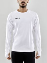 Craft Sport Long Sleeve Shirt Evolve Crew Neck - made of stretch material - white Men