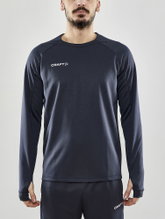 Craft Sport-Langarmshirt Evolve Crew Neck - aus Stretchmaterial - dunkelgrau Herren