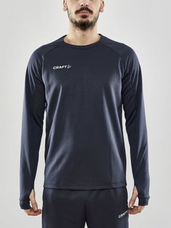 Craft Sport Long Sleeve Shirt Evolve Crew Neck - made of stretch material - dark grey Men