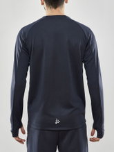 Craft Sport-Langarmshirt Evolve Crew Neck - aus Stretchmaterial - dunkelgrau Herren