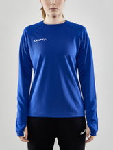Craft Sport Long Sleeve Shirt Evolve Crew Neck - made of stretch material - cobalt blue Women