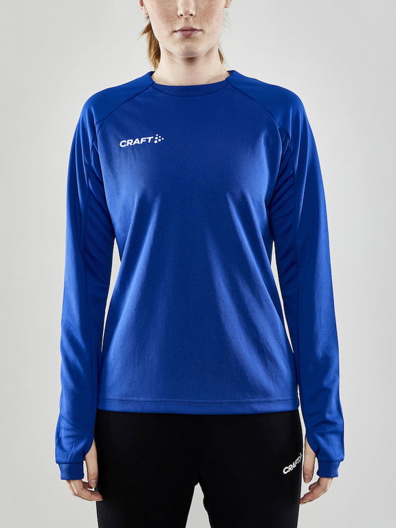 Craft Sport-Langarmshirt Evolve Crew Neck - aus Stretchmaterial - kobaltblau Damen