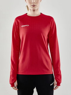 Craft Sport Long Sleeve Shirt Evolve Crew Neck - made of stretch material - red Women