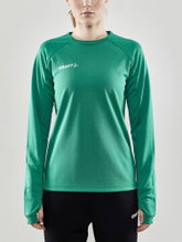 Craft Sport Long Sleeve Shirt Evolve Crew Neck - made of stretch material - green Women