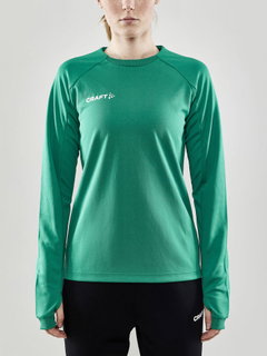 Craft Sport Long Sleeve Shirt Evolve Crew Neck - made of stretch material - green Women