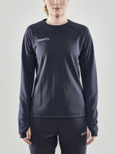 Craft Sport Long Sleeve Shirt Evolve Crew Neck - made of stretch material - dark grey Women