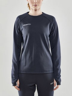 Craft Sport Long Sleeve Shirt Evolve Crew Neck - made of stretch material - dark grey Women