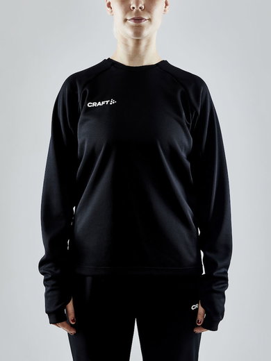 Craft Sport-Langarmshirt Evolve Crew Neck - aus Stretchmaterial - schwarz Damen