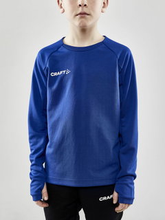 Craft Sport-Langarmshirt Evolve Crew Neck - aus Stretchmaterial - cobaltblau Kinder