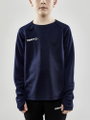 Craft Sport-Langarmshirt Evolve Crew Neck - aus Stretchmaterial - navyblau Kinder