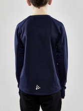 Craft Sport Long Sleeve Shirt Evolve Crew Neck - made of stretch material - navy blue Children