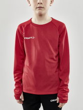 Craft Sportowa koszulka z długim rękawem Evolve Crew Neck - z materiału elastycznego - czerwony dziecięcy