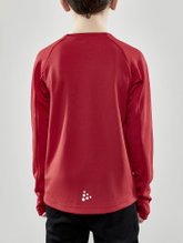 Craft Sportowa koszulka z długim rękawem Evolve Crew Neck - z materiału elastycznego - czerwony dziecięcy