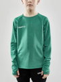 Craft Sport-Langarmshirt Evolve Crew Neck - aus Stretchmaterial - grün Kinder