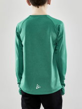 Craft Sport Long Sleeve Shirt Evolve Crew Neck - made of stretch material - green Kids
