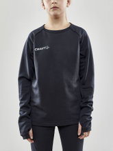 Craft Sport Long Sleeve Shirt Evolve Crew Neck - made of stretch material - asphalt grey Children