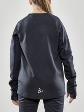 Craft Sport Long Sleeve Shirt Evolve Crew Neck - made of stretch material - asphalt grey Children