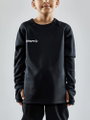 Craft Sport-Langarmshirt Evolve Crew Neck - aus Stretchmaterial - schwarz Kinder
