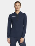 Craft Sport-Langarmshirt Extend Halfzip (hohe Bewegungsfreiheit, bequeme Passform) navyblau Damen