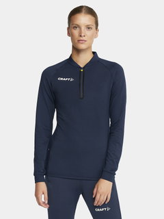 Craft Sport-Langarmshirt Extend Halfzip (hohe Bewegungsfreiheit, bequeme Passform) navyblau Damen