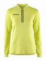 Craft Sport-Langarmshirt Extend Halfzip (hohe Bewegungsfreiheit, bequeme Passform) gelb Damen