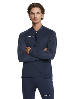 Craft Sportowa koszulka z długim rękawem Extend Halfzip (wysoka swoboda ruchów, wygodny krój) granatowy mężczyźni