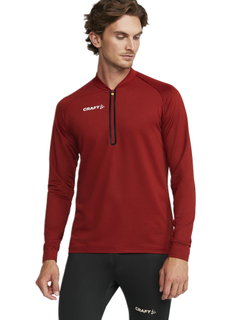 Craft Sportowa koszulka z długim rękawem Extend Halfzip (wysoka swoboda ruchów, wygodny krój) bordowy męski