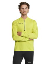 Craft Sport Long Sleeve Shirt Extend Halfzip (high freedom of movement, comfortable fit) yellow Men