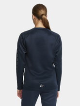 Craft Sport-Langarmshirt Squad 2.0 Crew Neck (rec. Polyester, optimale Bewegungsfreiheit) navyblau Damen