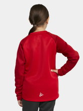 Craft Sport Long Sleeve Shirt Squad 2.0 Crew Neck (rec. Polyester, optimal freedom of movement) red Children