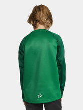 Craft Sport Long Sleeve Shirt Squad 2.0 Crew Neck (rec. Polyester, optimal freedom of movement) green Kids