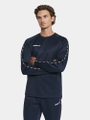 Craft Sport-Langarmshirt Squad 2.0 Crew Neck (rec. Polyester, optimale Bewegungsfreiheit) navyblau Herren