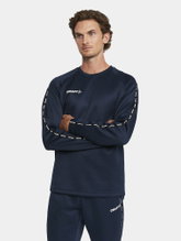 Craft Sport-Langarmshirt Squad 2.0 Crew Neck (rec. Polyester, optimale Bewegungsfreiheit) navyblau Herren
