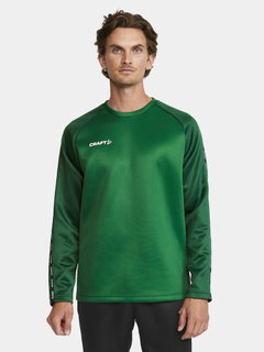 Craft Sport-Langarmshirt Squad 2.0 Crew Neck (rec. Polyester, optimale Bewegungsfreiheit) grün Herren
