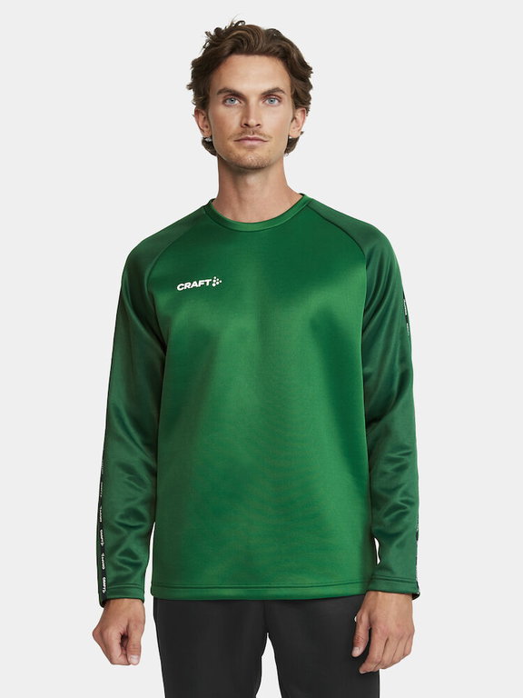 Craft Sport-Langarmshirt Squad 2.0 Crew Neck (rec. Polyester, optimale Bewegungsfreiheit) grün Herren