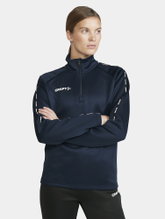 Craft Sport-Langarmshirt Squad 2.0 Halfzip (ergonomisches Design, hohe Elastizität) navyblau Damen