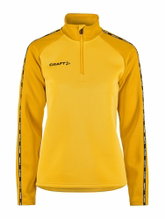 Craft Sport Long Sleeve Shirt Squad 2.0 Halfzip (ergonomic design, high elasticity) yellow/gold Women