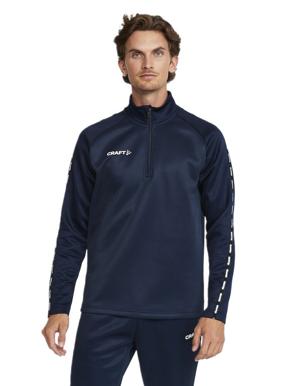 Craft Sport Long-sleeved Shirt Squad 2.0 Halfzip (ergonomic design, high elasticity) navy blue Men