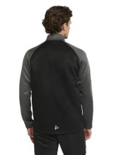 Craft Sport Long Sleeve Shirt Squad 2.0 Halfzip (ergonomic design, high elasticity) black/gray Men