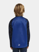 Craft Sport Long Sleeve Shirt Squad 2.0 Halfzip (ergonomic design, high elasticity) cobalt blue/navy blue Children