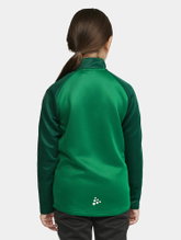 Craft Sport Long Sleeve Shirt Squad 2.0 Halfzip (ergonomic design, high elasticity) green Kids