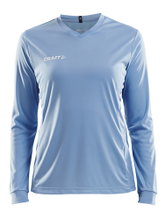Craft Sport Long Sleeve Shirt (Jersey) Squad Solid - high elasticity, ergonomic design - light blue Women