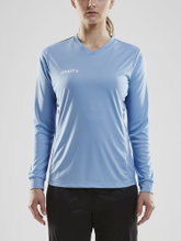 Craft Sport Long Sleeve Shirt (Jersey) Squad Solid - high elasticity, ergonomic design - light blue Women