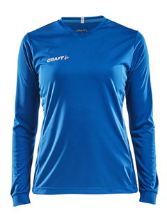 Craft Sport Long Sleeve Shirt (Jersey) Squad Solid - high elasticity, ergonomic design - royal blue Women